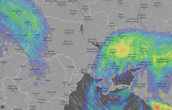 Україну накриває циклон: буде сніг і вітер до 27 м/с